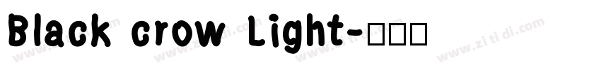 Black crow Light字体转换